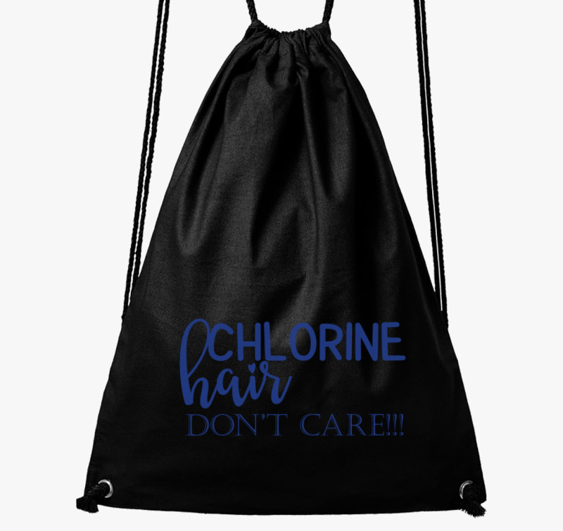 Chlorine hair kék tornazsák — Fekete