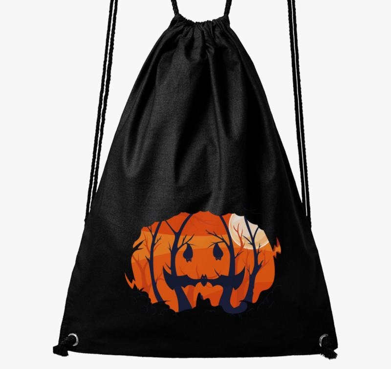 Halloween forest tornazsák — Fekete