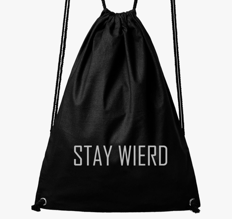 Stay wierd tornazsák — Fekete