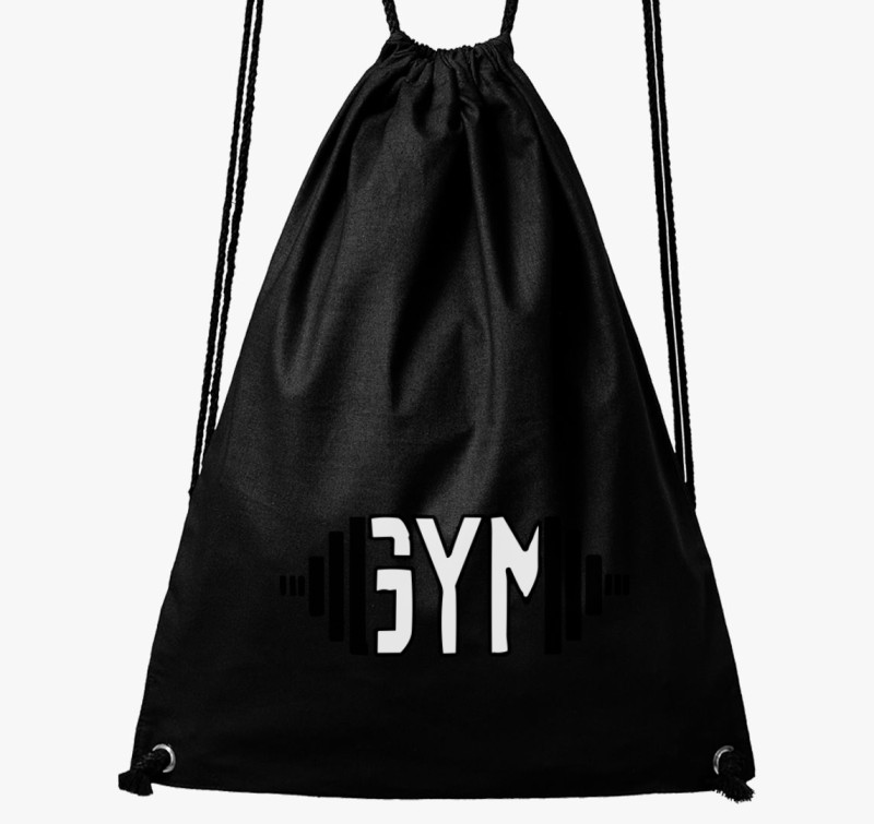 Gym feliratú tornazsák — Fekete