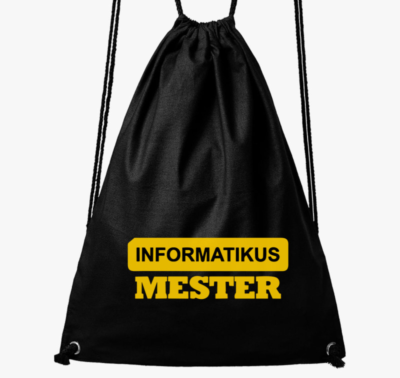 Informatikus mester tornazsák — Fekete