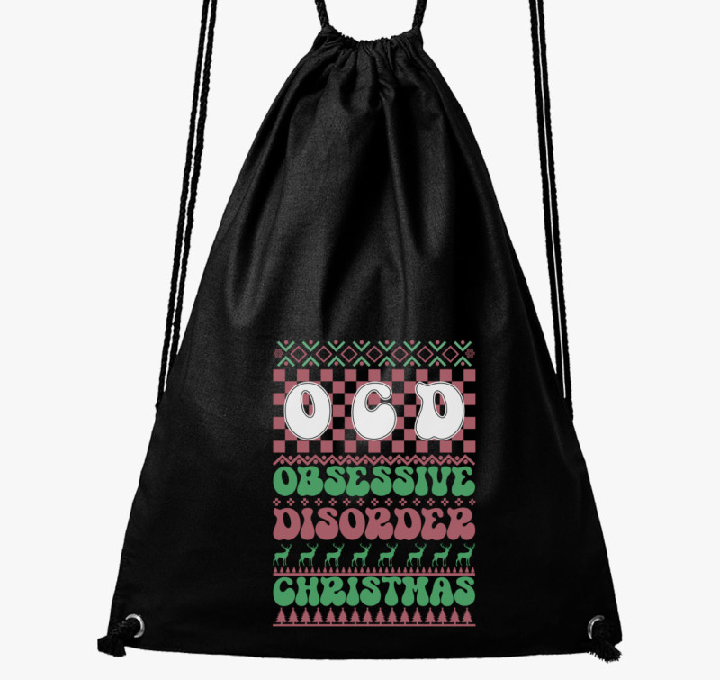 OCD xmas tornazsák — Fekete