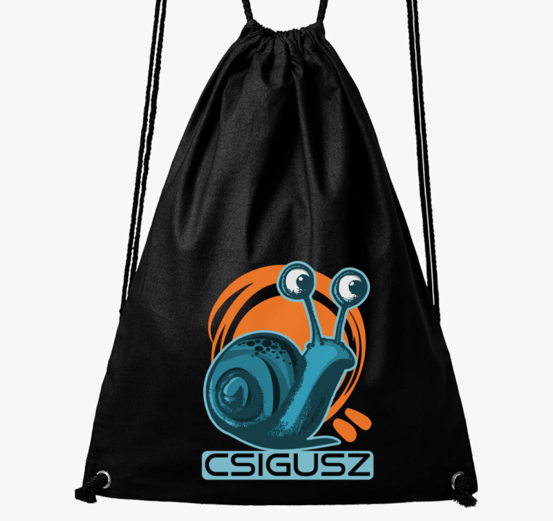 Csigás tornazsák — Fekete