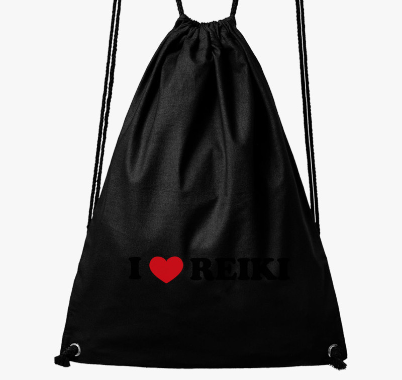 I love reiki tornazsák — Fekete