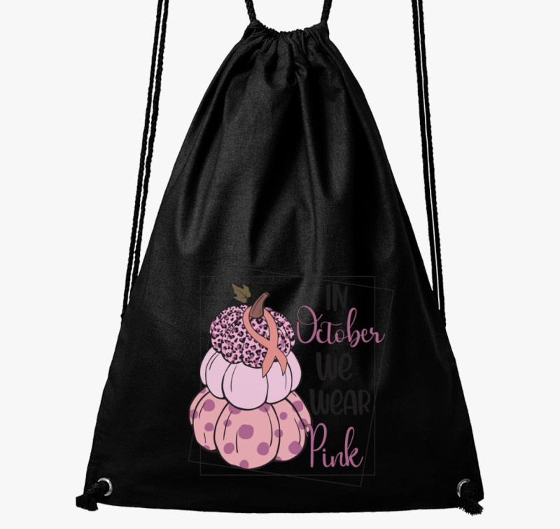 October pink tornazsák — Fekete