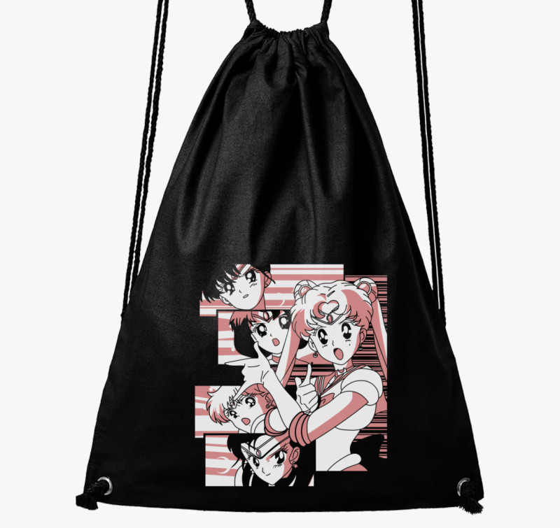 Sailor Moon - warrior girls tornazsák — Fekete