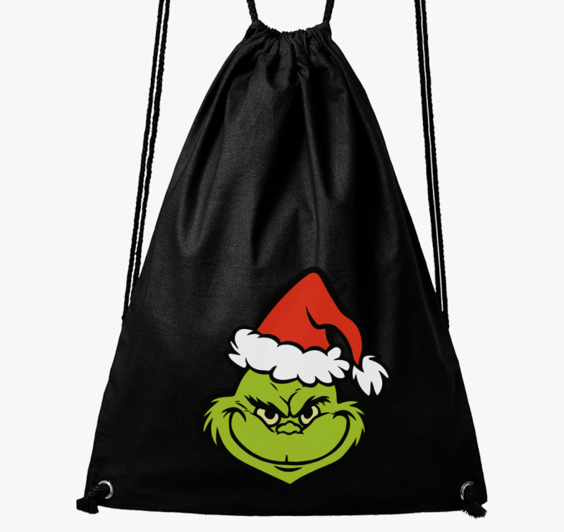 Grinchfej tornazsák — Fekete