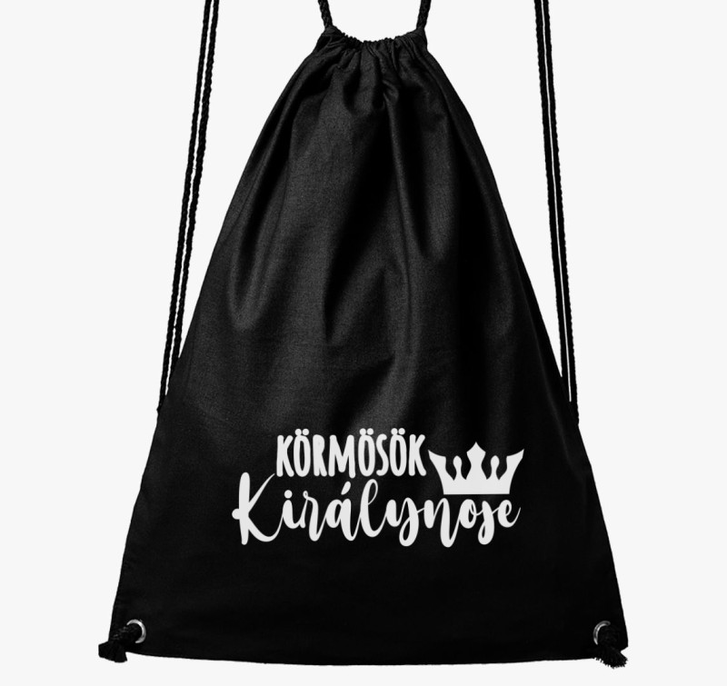 Körmösök Királynője tornazsák — Fekete