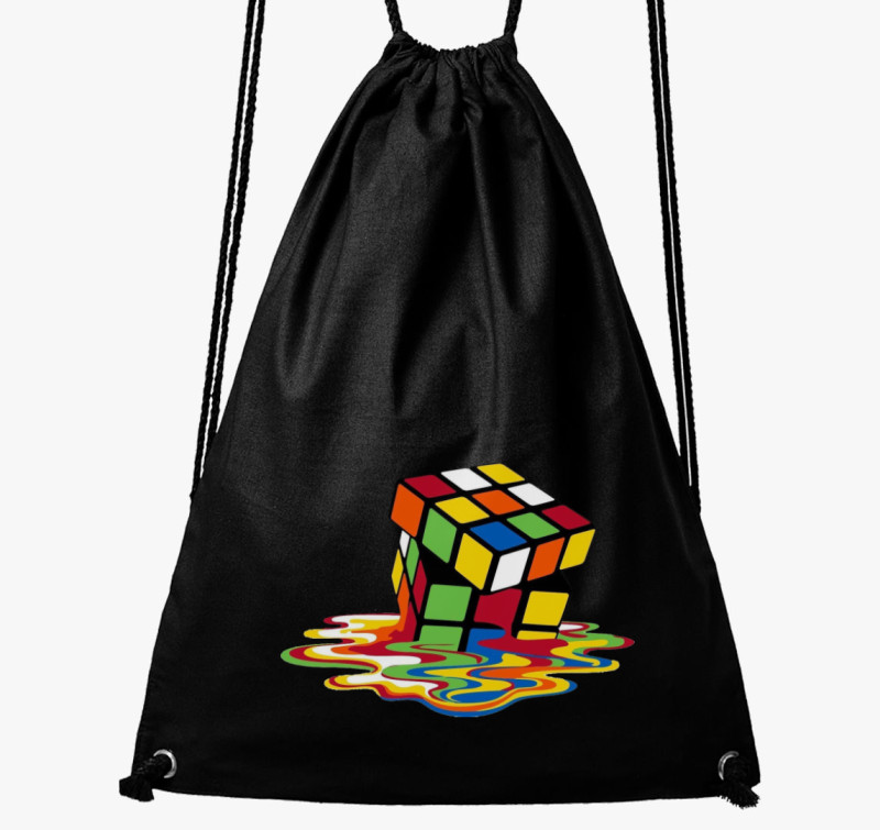Rubik kocka tornazsák — Fekete