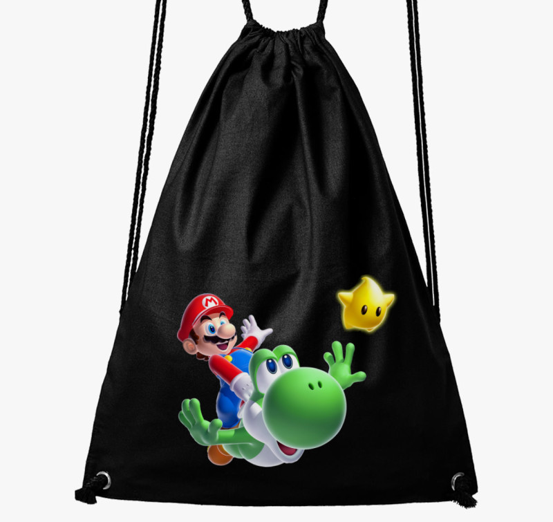 Super Mario World tornazsák — Fekete