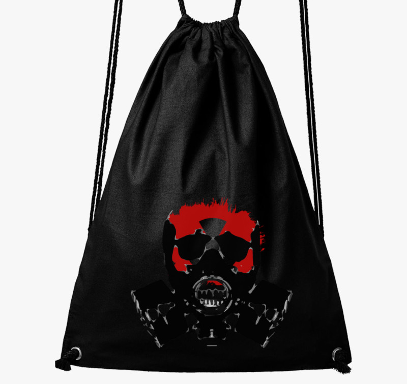 Gasmask tornazsák — Fekete