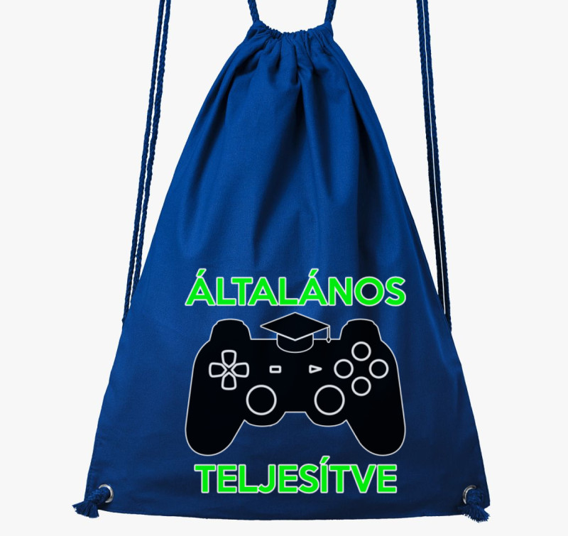 Általános teljesítve gamer tornazsák — Királykék