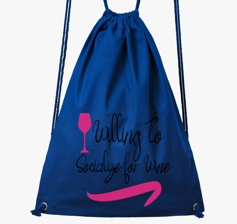 Wine socialize tornazsák — Királykék