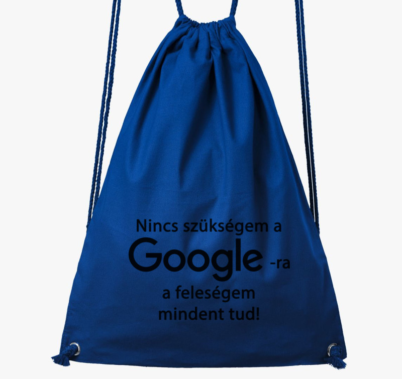 Google vs feleségem tornazsák — Királykék