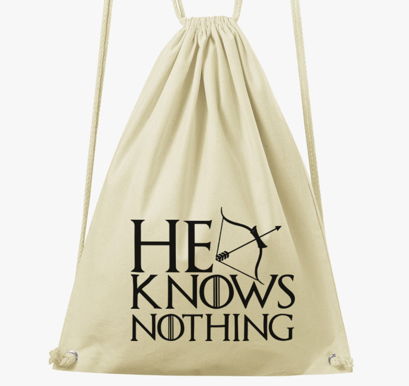 He knows nothing tornazsák — Natúr