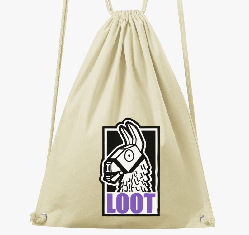 Fornite Loot purple tornazsák — Natúr