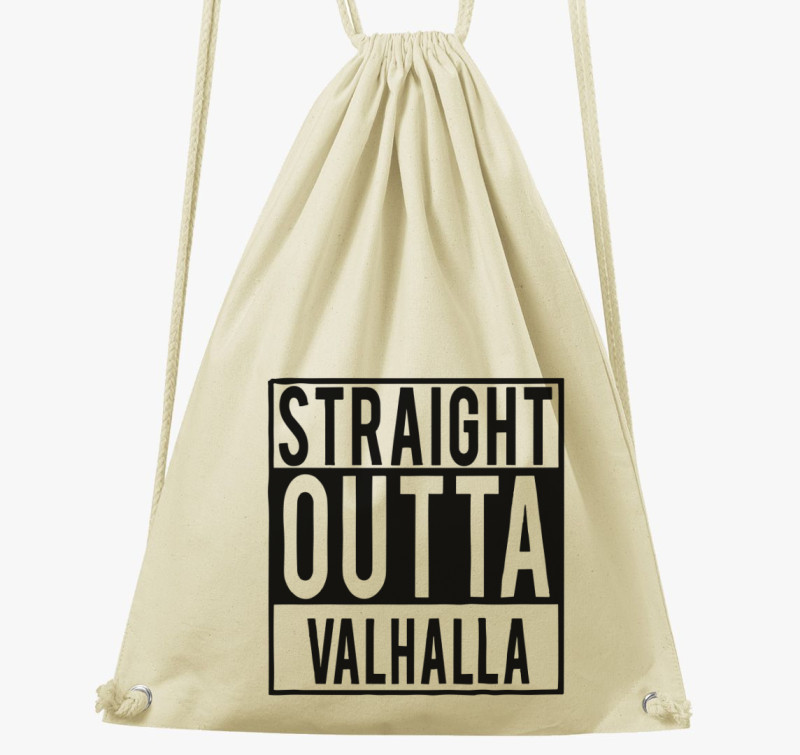 Straight Outta Valhalla tornazsák — Natúr