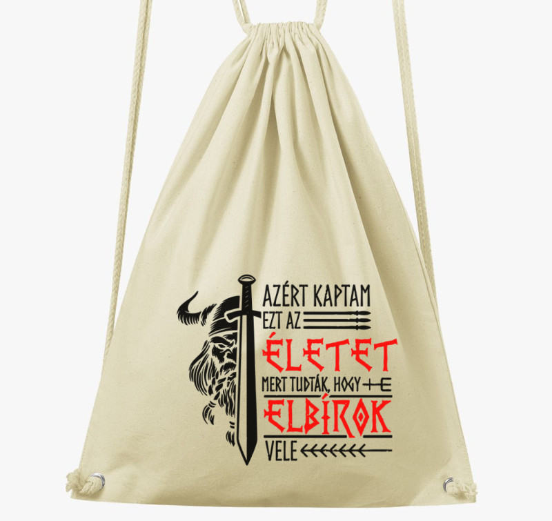 Viking élet tornazsák — Natúr