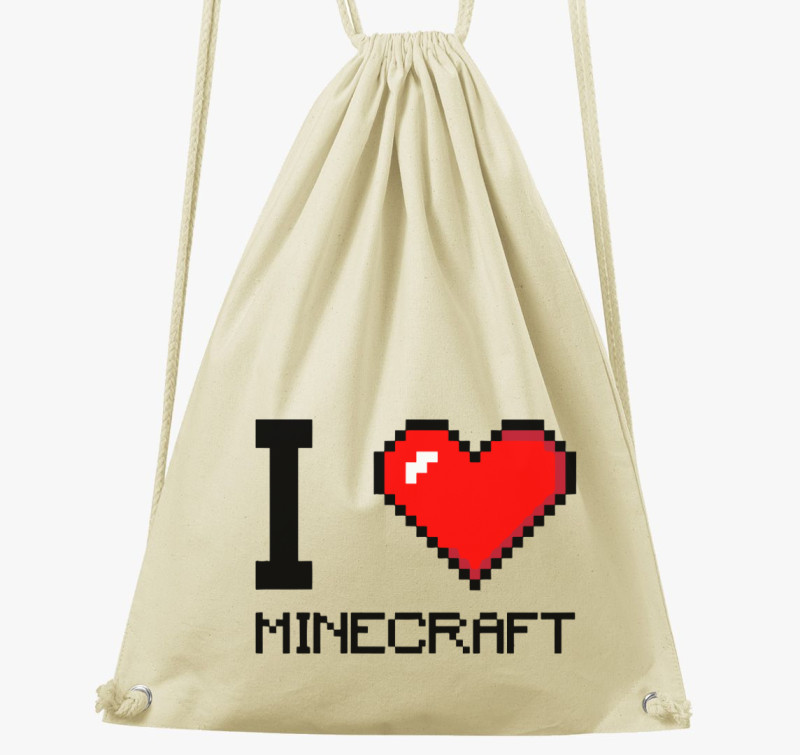 I love minecraft tornazsák — Natúr