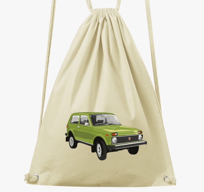 Zöld Lada Niva tornazsák — Natúr