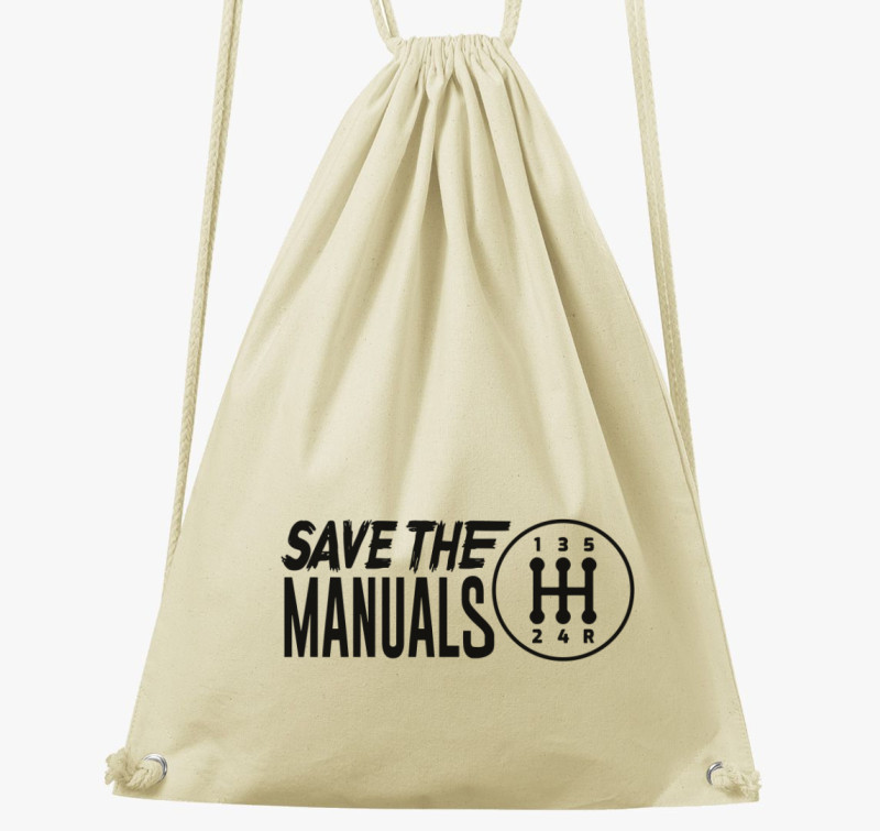 Save the manuals tornazsák — Natúr