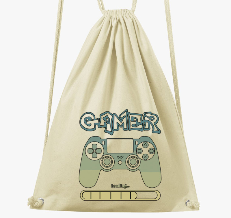 Gamer Loading tornazsák — Natúr