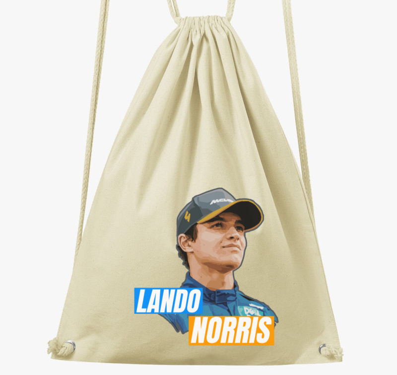 Lando Norris Forma 1 tornazsák — Natúr