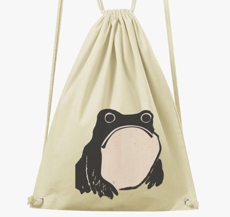 Sad frog vintage tornazsák — Natúr