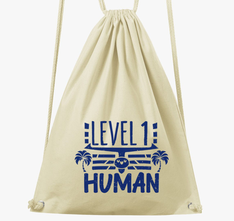 Level 1 Human kék tornazsák — Natúr