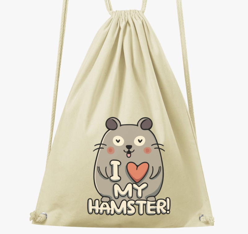 I love my hamster tornazsák — Natúr