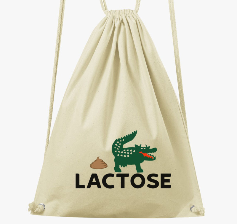 Vicces Lactose tornazsák — Natúr