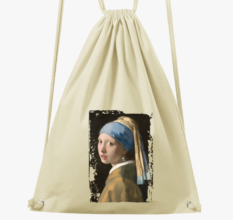 Girl with a pearl earring tornazsák — Natúr