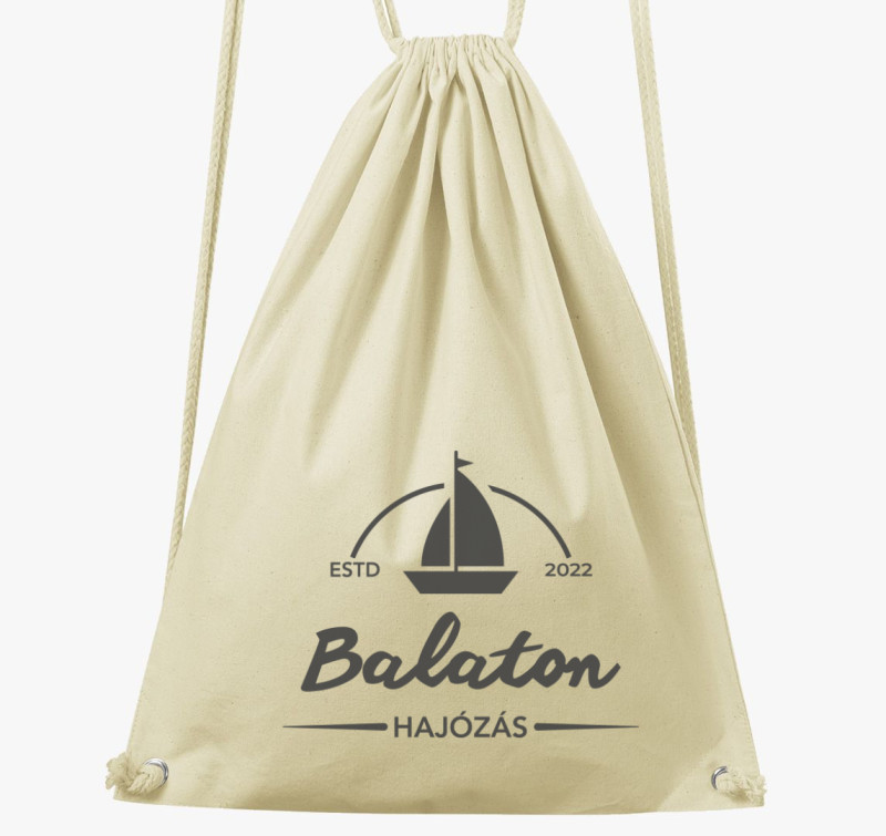 Balaton hajózás tornazsák — Natúr