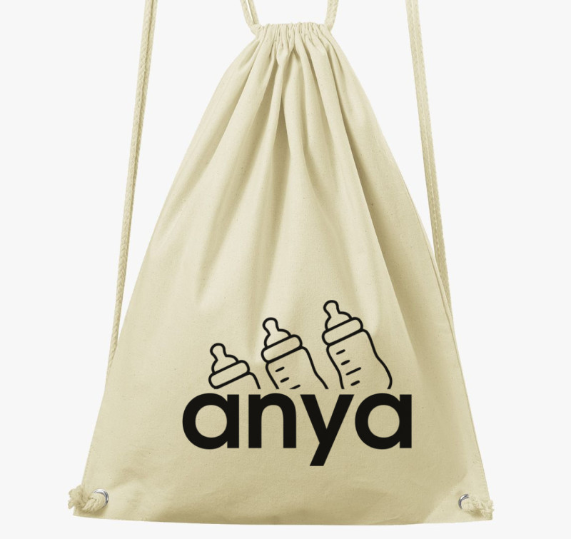 Anya cumisüveg tornazsák — Natúr