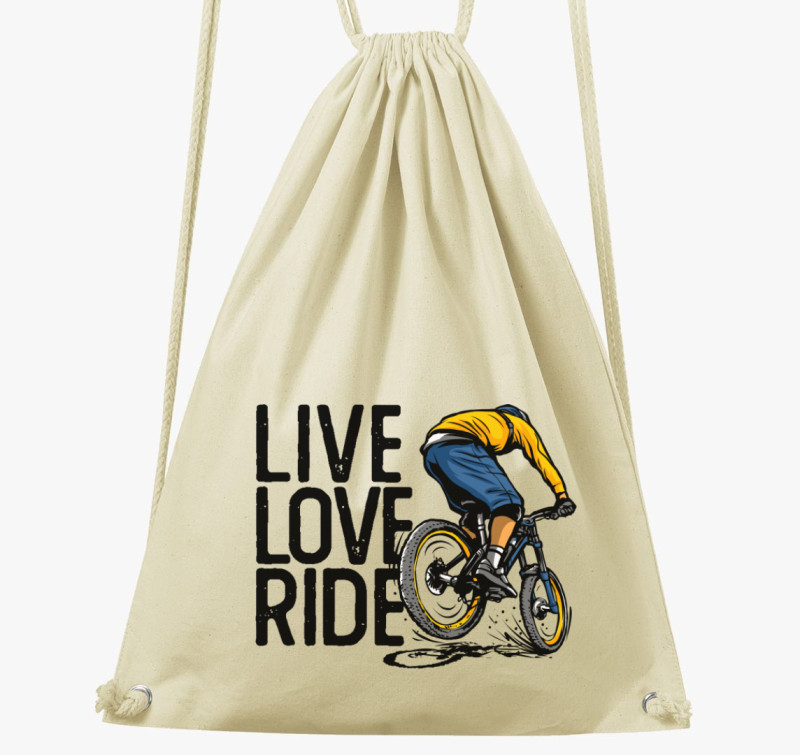 Live love ride tornazsák — Natúr