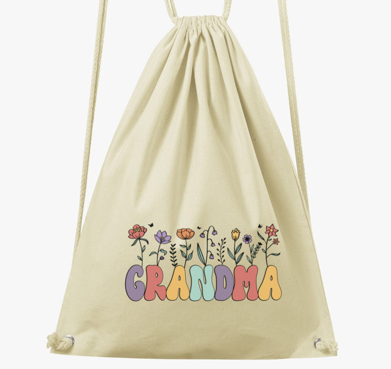 Grandmother Floral tornazsák — Natúr