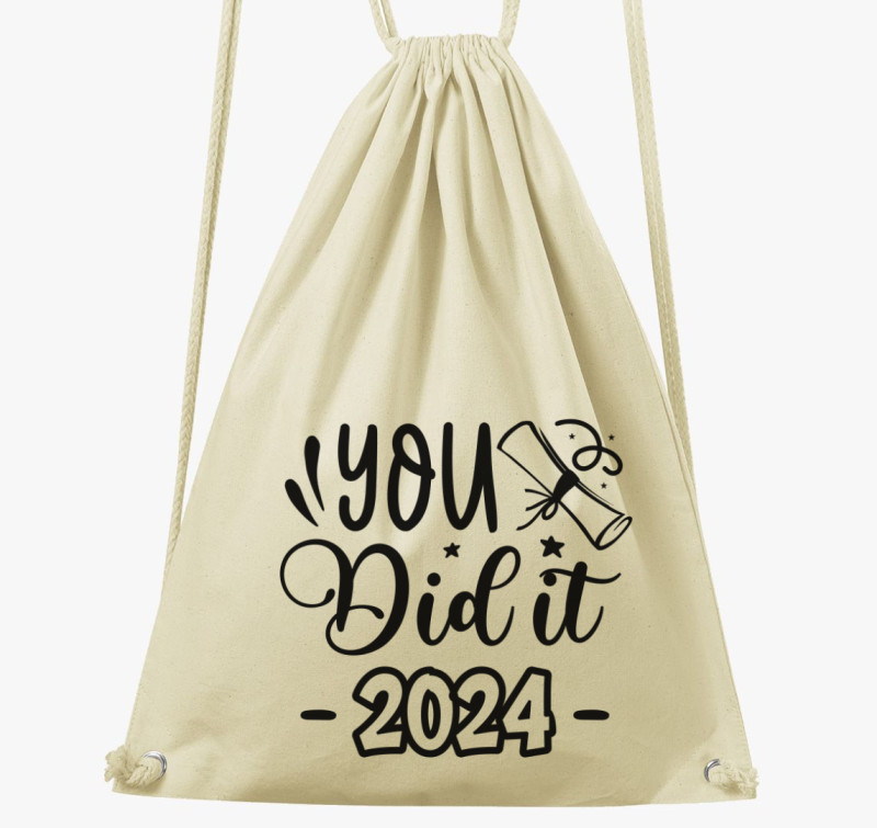 You did it évszámmal tornazsák — Natúr