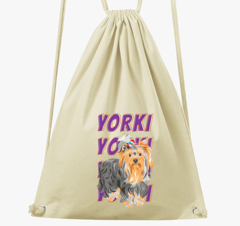 Yorki mintás tornazsák — Natúr