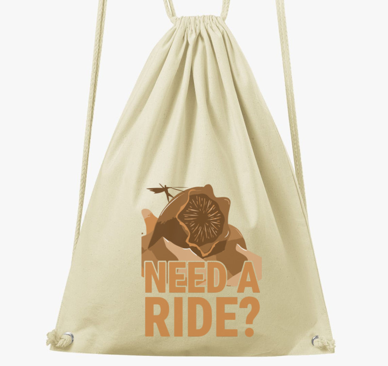 Dűne need a ride tornazsák — Natúr