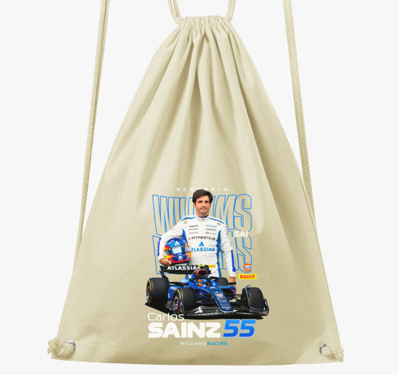 Carlos Sainz Williams tornazsák — Natúr