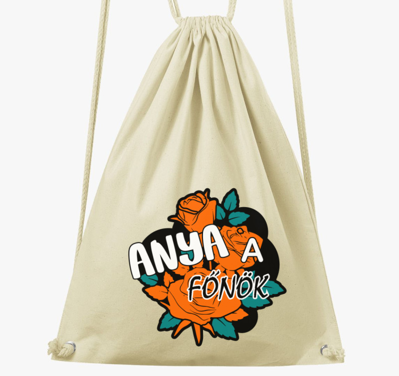 Anya a főnök tornazsák — Natúr