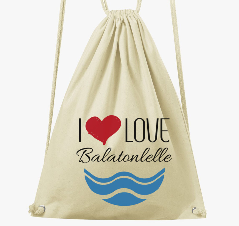 I love Balatonlelle tornazsák — Natúr