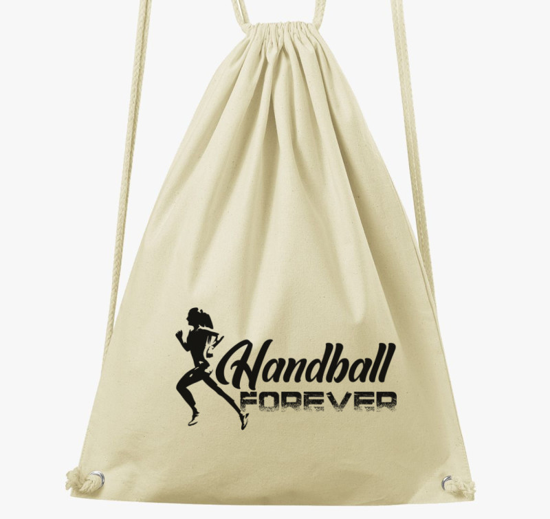 Handball forever feliratos tornazsák — Natúr