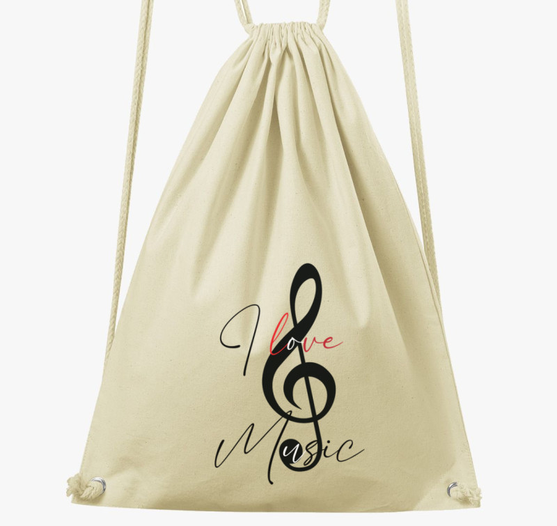I love music tornazsák — Natúr
