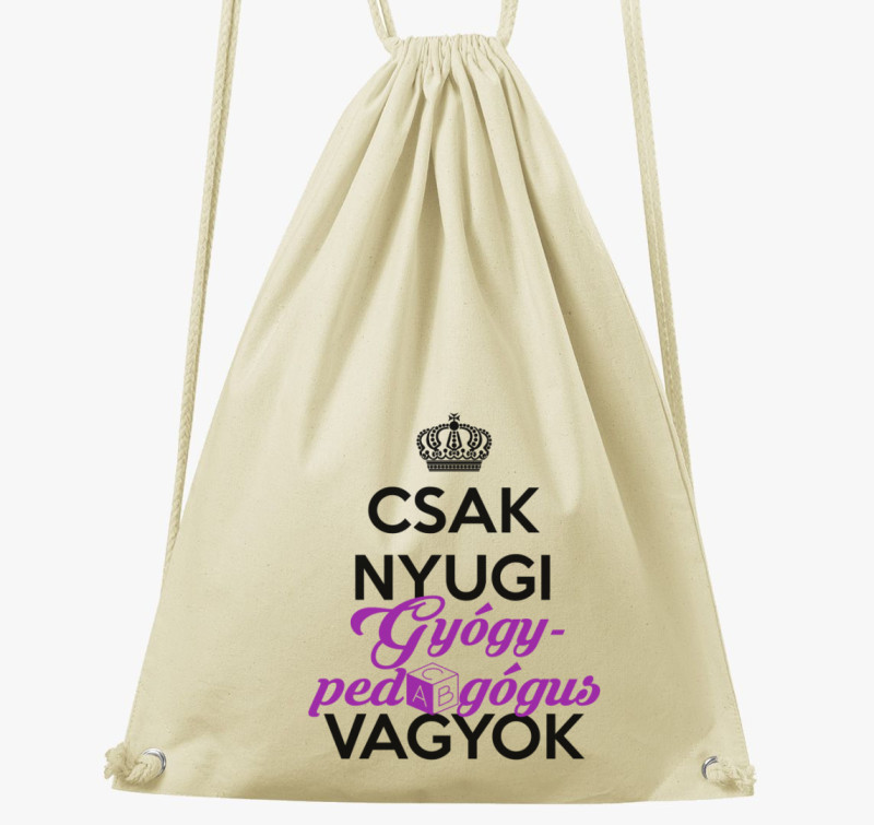 Gyógypedagógus tornazsák — Natúr