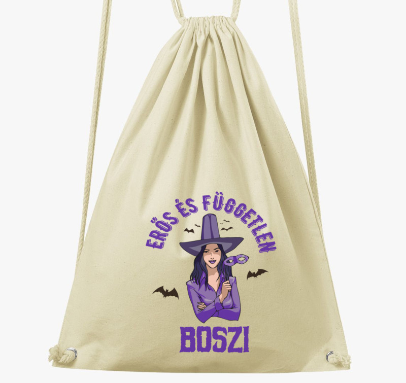 Erős és független boszi tornazsák — Natúr