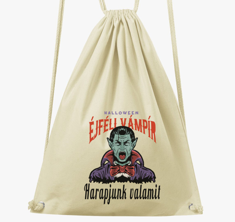 Éjféli vámpír halloweeni tornazsák — Natúr