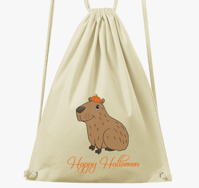 Halloweeni kapibara tornazsák — Natúr