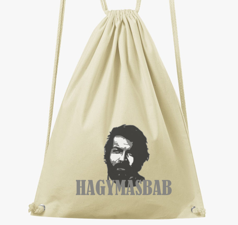 Bud Spencer hagymásbabos tornazsák — Natúr