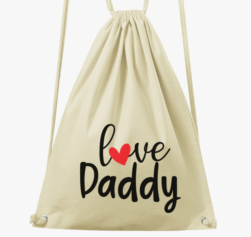 Love Daddy tornazsák — Natúr